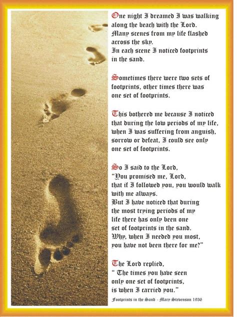 Footprints In The Sand Printable