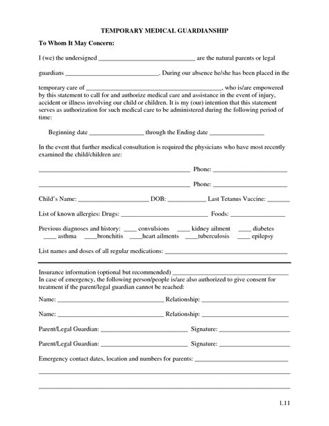 Free Printable Guardianship Forms Arkansas