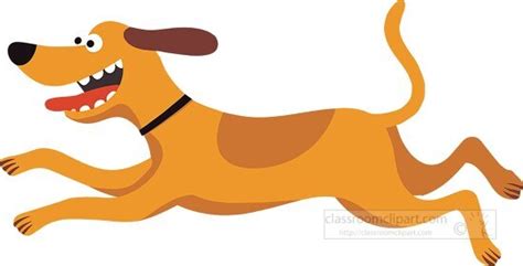 Dog Clipart-dog running with tongue out white background