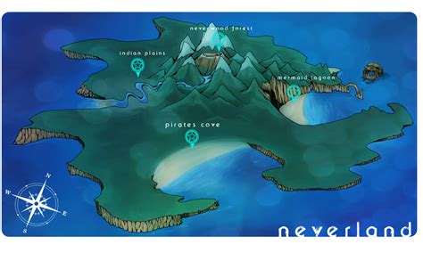 SR: Map of Neverland by yueru on deviantART