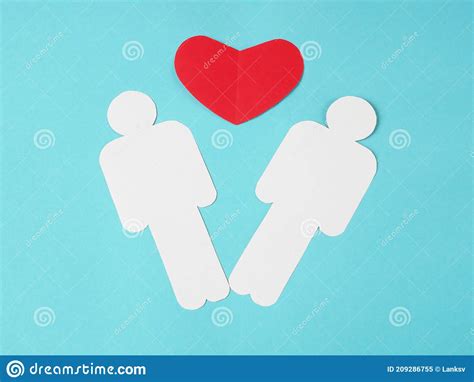 Heart Symbol between Two People. Love and Relationship Concept, Valentine S Day Stock Image ...