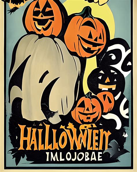 Vintage Halloween Poster Graphic · Creative Fabrica