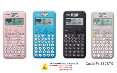 Máy tính Casio FX 880 BTG chính hãng - Văn Phòng Phẩm Ba Nhất