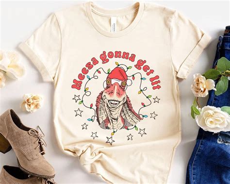 Jar Jar Binks Santa Costume Meesa Gonna Get Lit Shirt Star - Etsy