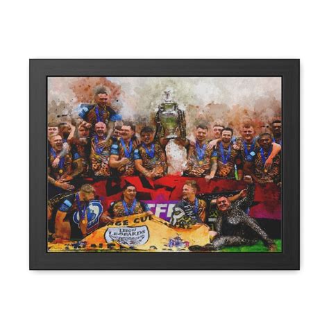 Rugby League Challenge Cup Winners 2023 Leigh Leopards Framed Art Print ...