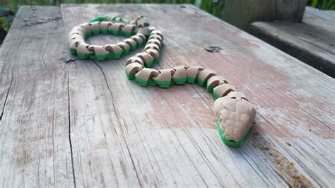 3D Printed Articulated Flexible Snake Flexible Snake Toy - Etsy