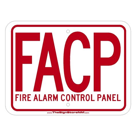 Fire Alarm Control Panel - Sign - FACP - with Full Title - The Sign ...