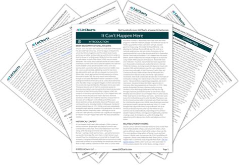 It Can’t Happen Here Chapter 1 Summary & Analysis | LitCharts