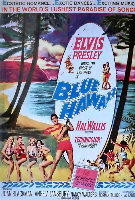 Blue Hawaii Movie Poster Photograph by Donna Kennedy - Fine Art America