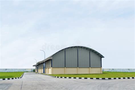 Exterior View of a Warehouse Building Stock Image - Image of outdoor, facade: 191132213