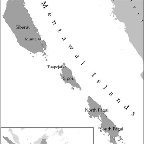 Map of the Mentawai Islands Regency. (Drawn by Tom Bayu) | Download ...