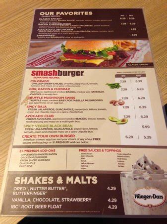 SMASHBURGER MENU EPUB