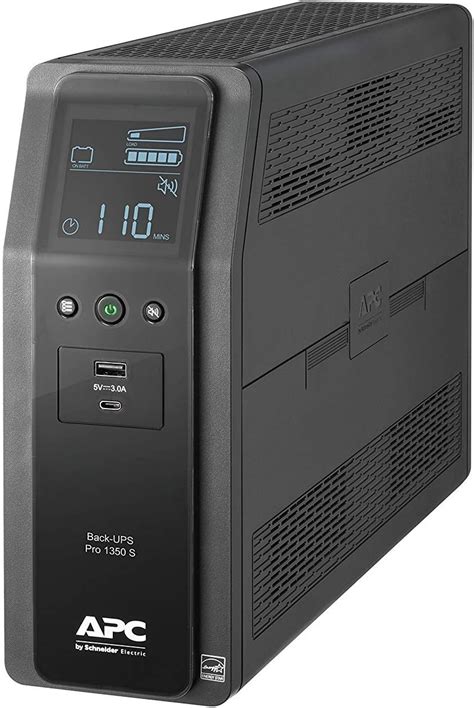 APC UPS Sine Wave Battery Backup & Surge Protector, 1350VA, APC Back ...