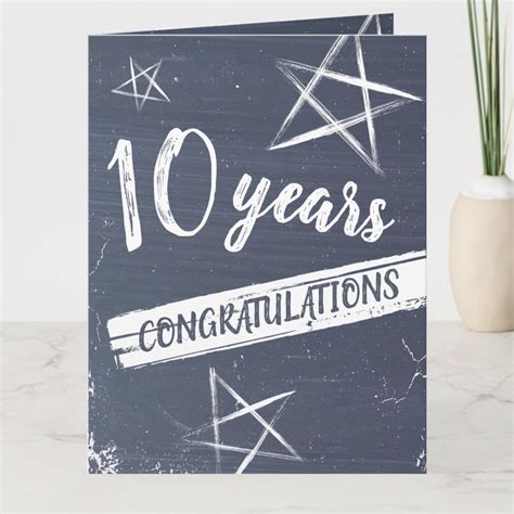 Chalkboard universal employee anniversary card | Zazzle | Work ...