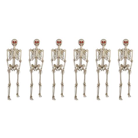 Home Accents Holiday 5 ft. Poseable Skeleton with LED Illumination (Set ...