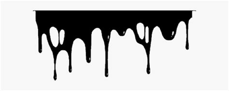 ##rozpływanie #slime #water #szablon #black - Picsart Dripping Effect Png , Free Transparent ...