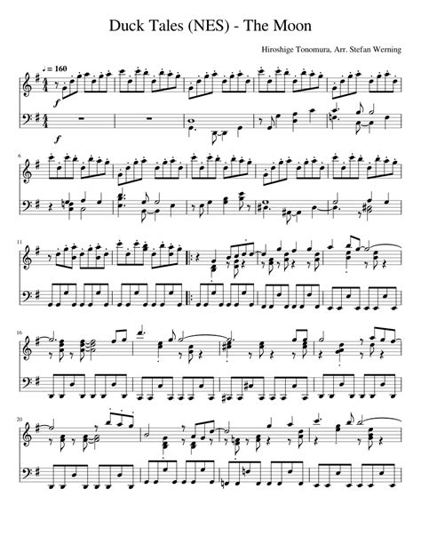 Duck Tales - The Moon (Solo Piano) Sheet music for Piano (Solo) | Musescore.com