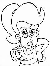 Jimmy Neutron coloring Pages sketch template