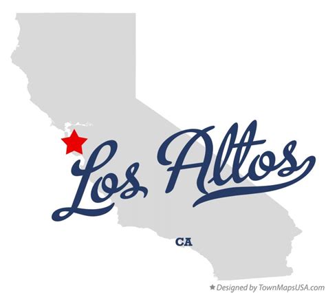 Map of Los Altos, CA, California