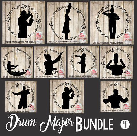 Drum Major Bundle #4 -SVG, Silhouette studio, dxf and png bundle - 10 ...