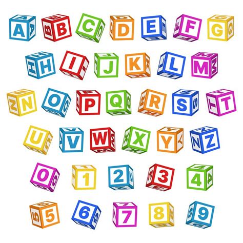 Baby Blocks Alphabet Clipart Toy Blocks Alphabet Vector Png, 42% OFF