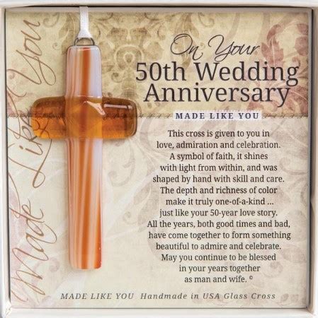 On Your 50th Wedding Anniversary Cross Ornament - Christianbook.com