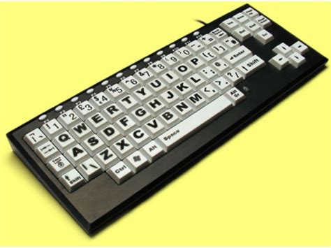 Vision board, large keys keyboard, 1 inch keys and F1 - F12 : KBC-222B : The Keyboard Company