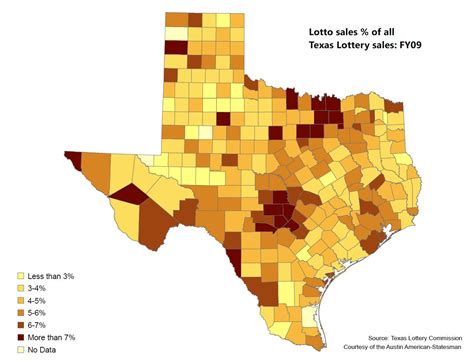 Texas Lottery Sales Vary by County | The Texas Tribune