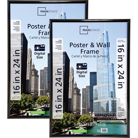 Mainstays 16x24 Trendsetter Poster and Picture Frame, Black, Set of 2 - Walmart.com