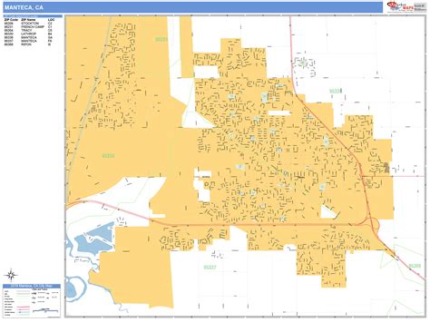 Manteca Ca Zip Code Map - Map