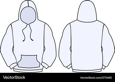 Hoodie template design Royalty Free Vector Image