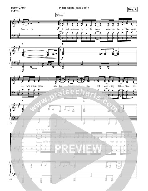 In The Room Sheet Music PDF (Matt Maher / Chris Brown) - PraiseCharts