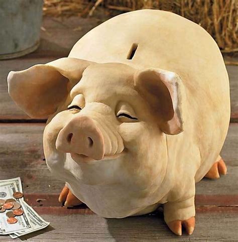 life like "pig" piggy banks | ... SCULPTURE COLD CAST RESIN PETTYCOAT XTRA LARGE OINKER PIG ...