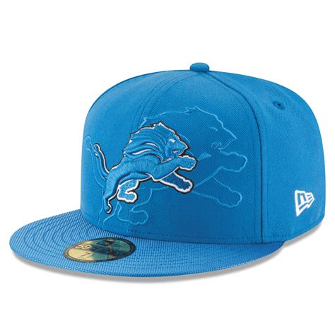 Detroit Lions New Era Youth 2016 Sideline Official 59FIFTY Fitted Hat ...