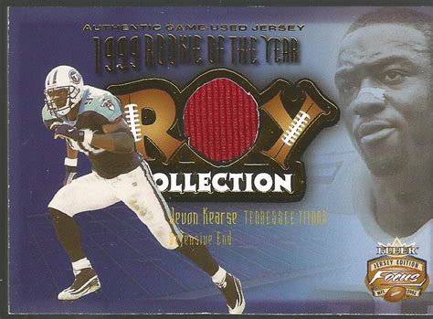 Jevon Kearse - 2002 Fleer Authentic Game-Worn Tennessee Titans Jersey ...