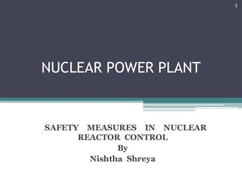 Nuclear power plant-safety measures