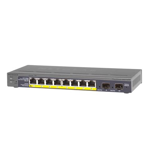 NETGEAR ProSAFE 8-Port Gigabit POE Smart Switch with 2 Gigabit Fiber SFP 606449103809 | eBay