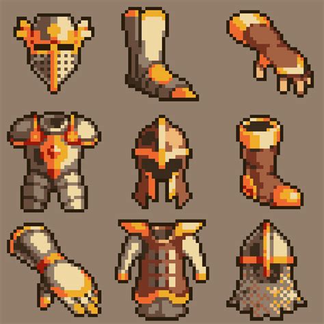 Minecraft Armor Pixel Art