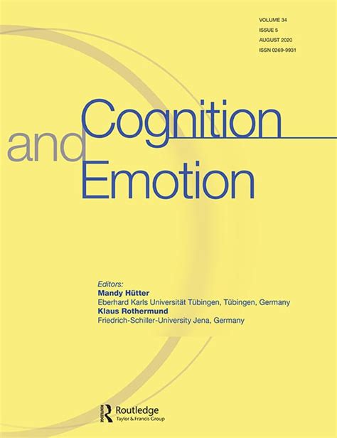 Monitoring processes in extended emotion regulation: Cognition and ...