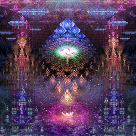 Some psychedelic art I made called 'Fractal Gateway'. Large zoomable ...