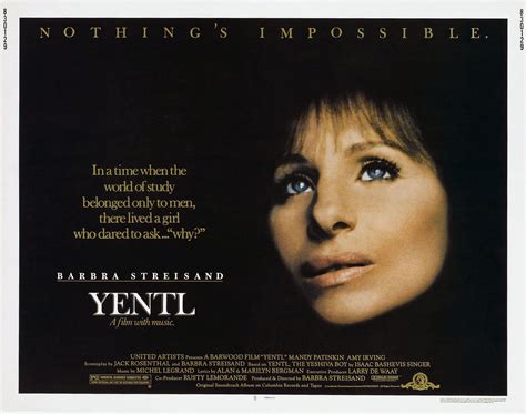 Image result for yentl movie | Barbra streisand, Barbra, How to memorize things