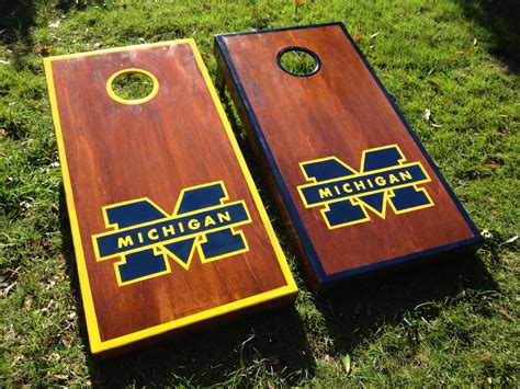 Michigan cornhole boards. Contact Ja***@***** for your custom set ...