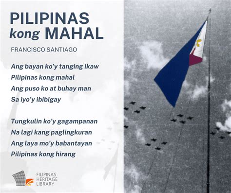 "Ang bayan ko'y tanging ikaw,... - Filipinas Heritage Library