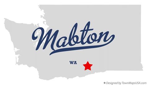 Map of Mabton, WA, Washington