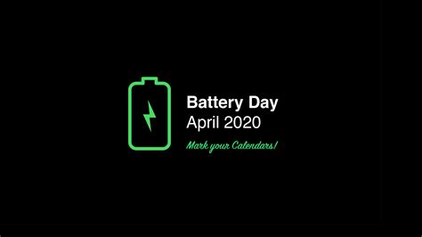 Tesla Battery Day [Date to be Announced] – Tesla Events Calendar