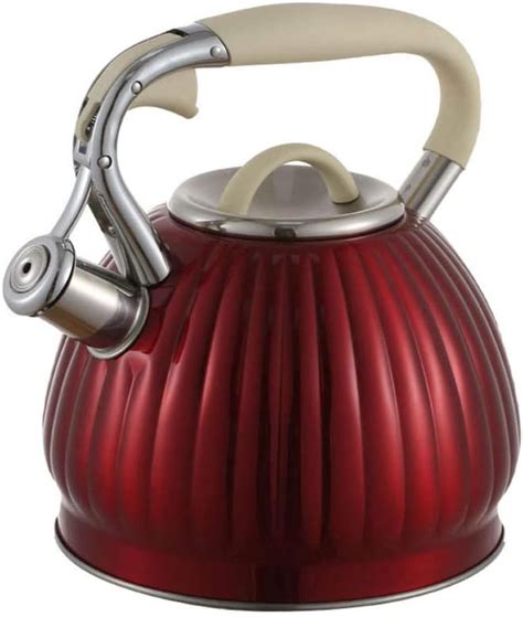 Whistling Kettle For Gas Stove Cooker Tea Pot 3L Stainless Steel Whistle Tea Kettle Water Bottle ...