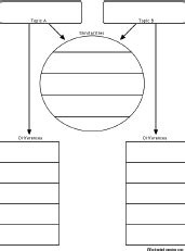 Compare And Contrast Diagram Template | HQ Template Documents