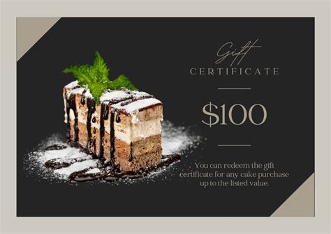 Free printable custom restaurant gift certificate templates | Canva