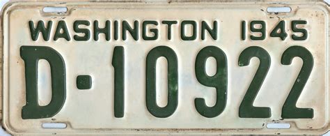 Washington State License Plate Guide – Danny's License Plates