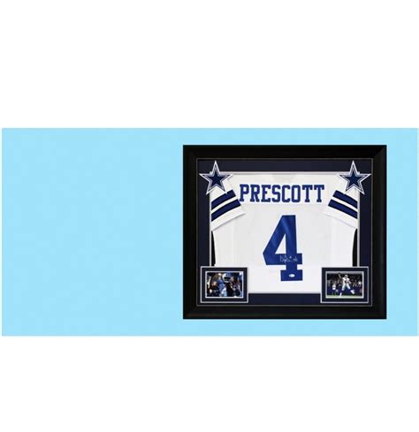 Charitybuzz: Dak Prescott Signed Dallas Cowboys Jersey Framed